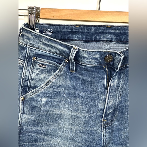 G Star raw women’s Jeans mid skinny 3d ankle length Elwood jean - Picture 4 of 9